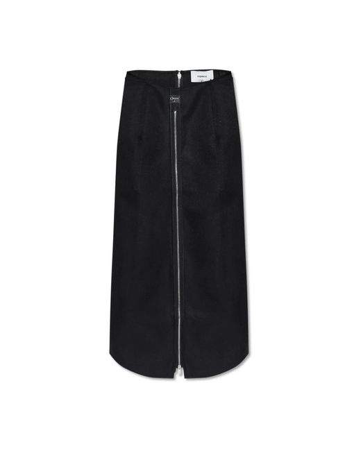 Coperni Rokken ,Zwart ,Polyester Rok Met Logo in het Black