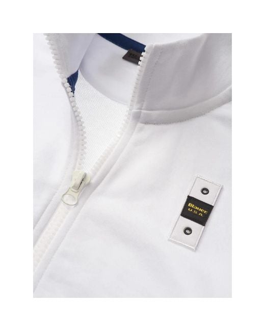 Zip-Throughs Blauer de hombre de color White