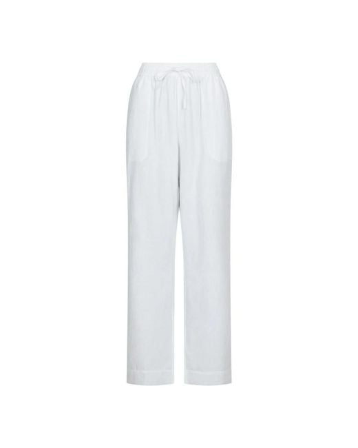 Neo Noir Wide Trousers in het White