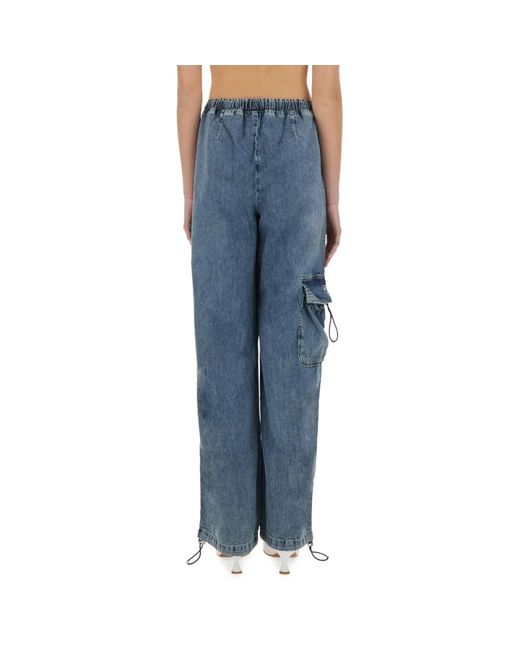 Moschino Blue Wide Trousers