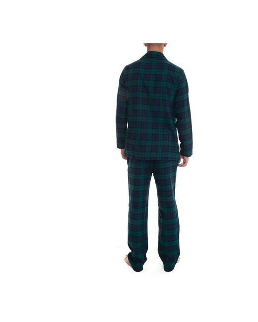 Polo Ralph Lauren Glencheck Pyjama mit Knöpfen für Herren in Blue für Herren