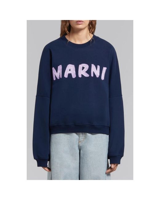 Marni Blue Sweatshirts
