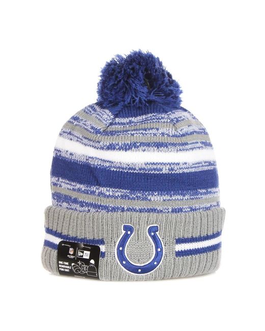 KTZ Accessoires ,Veelkleurig ,Wol Nfl Pom Pom Beanie Hat in het Blue voor heren