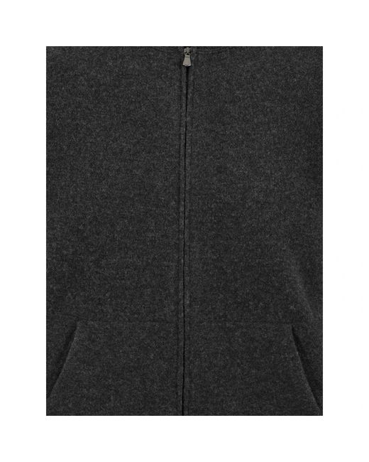 FILIPPO DE LAURENTIIS Fullzip Bomber in het Black voor heren