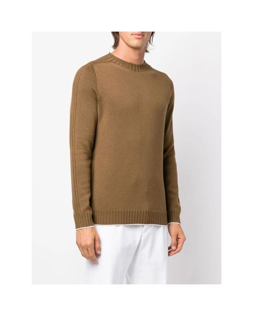 Dondup Green Round-Neck Knitwear for men