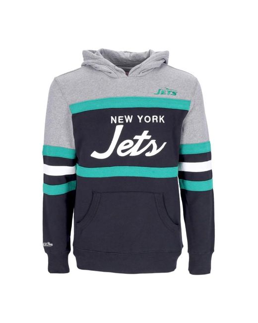 Mitchell & Ness Hoodies & Sweatvesten ,Veelkleurig ,Katoen Nfl Headcoach Hoodie Zwart in het Blue voor heren