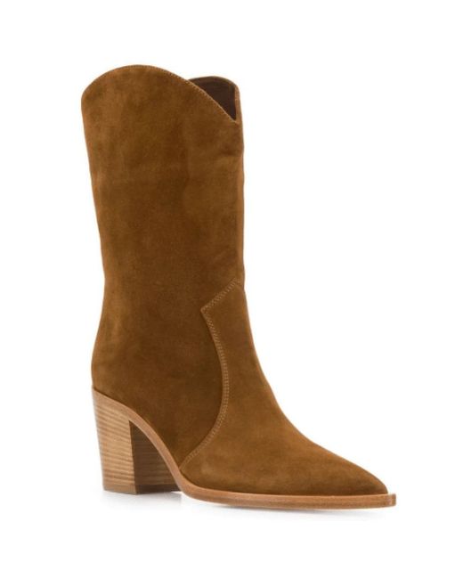 Gianvito Rossi Brown Cowboy Boots