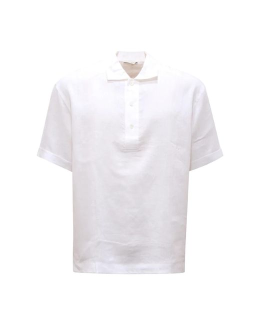Paolo Pecora White Polo Shirts for men