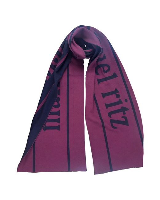 Manuel Ritz Purple Winter Scarves for men