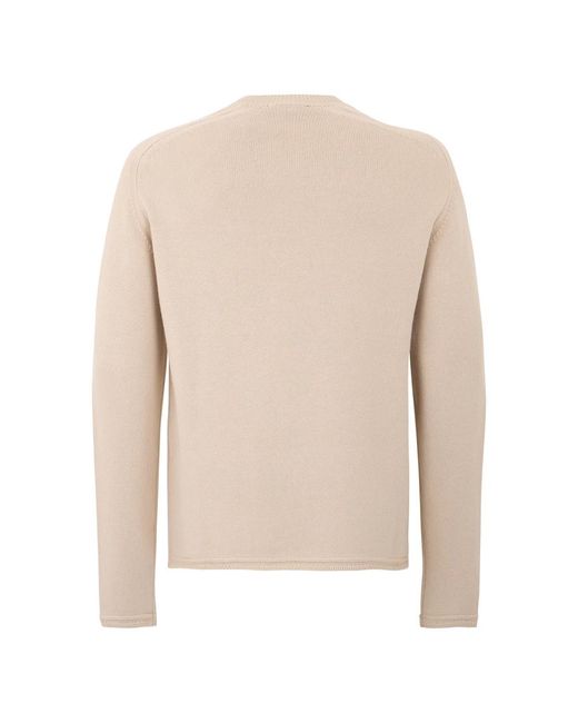 Emporio Armani White Round-Neck Knitwear for men