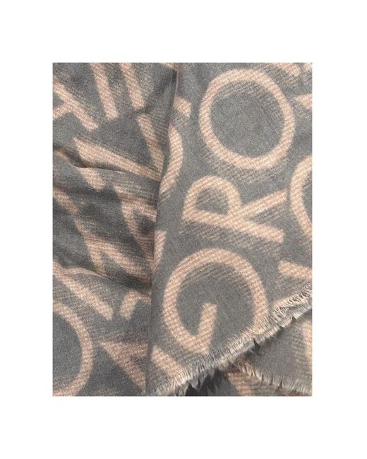 Gattinoni Accessoires ,Veelkleurig ,Bruine Sjaals & Sjaals Roma Stijl in het Natural