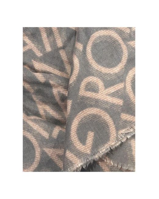 Gattinoni Accessoires ,Veelkleurig ,Bruine Sjaals & Sjaals Roma Stijl in het Natural