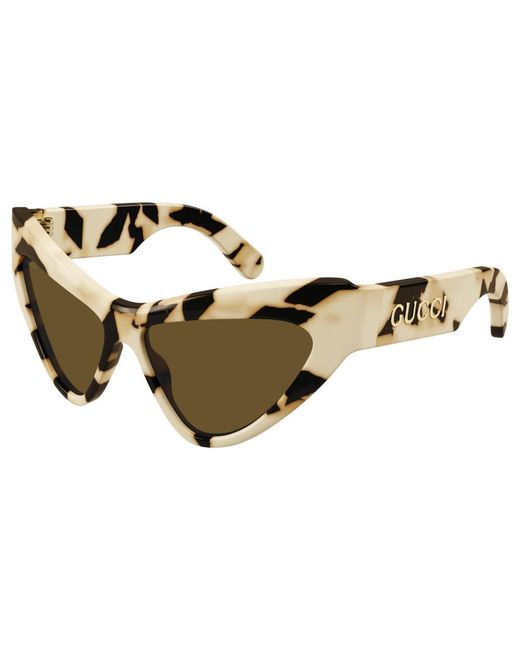 Gucci Cat Eye Zonnebril in het Brown
