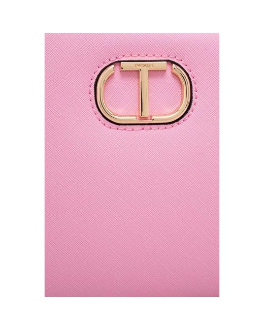 Twin Set Pink Kameratasche mit oval t design