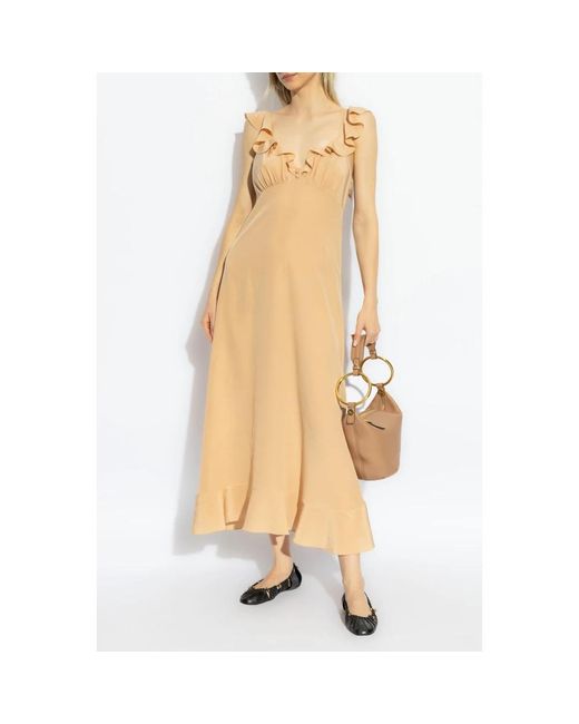 Chloé Midi Dresses in het Yellow