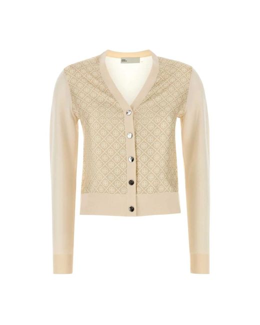Cardigans Tory Burch de color Natural