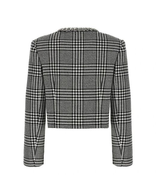 Tweed Jackets Self-Portrait de color Gray