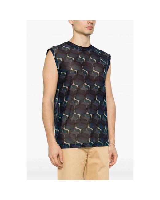 Dries Van Noten Gray Sleeveless Tops for men