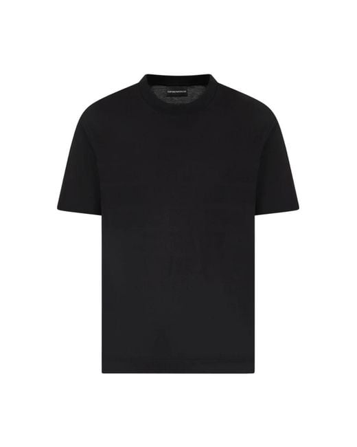 Emporio Armani T-Shirts in het Black voor heren