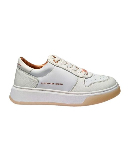 Alexander Smith White Pelle Sneaker