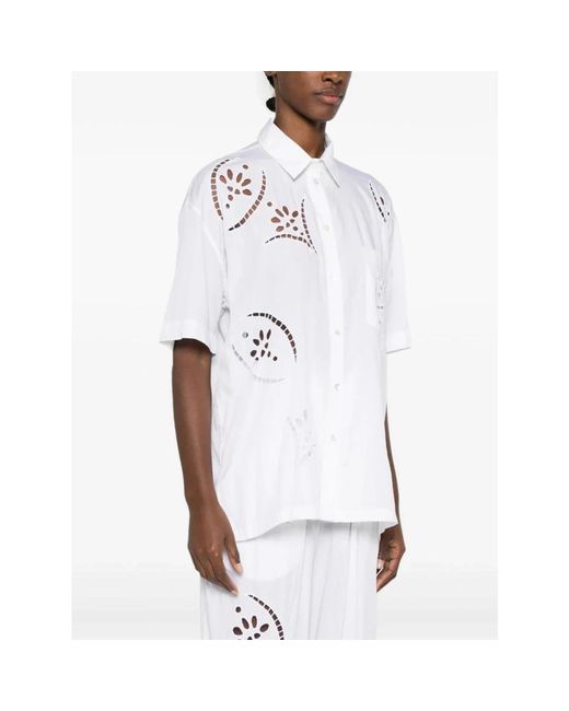 Isabel Marant White Weißes broderie anglaise hemd