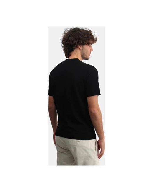 Kangra Schwarzes rundhals-t-shirt in Black für Herren