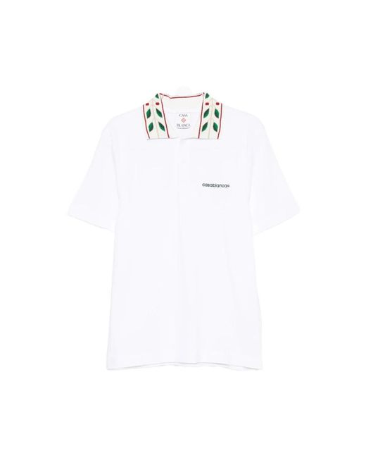 Casablanca White Polo Shirts for men
