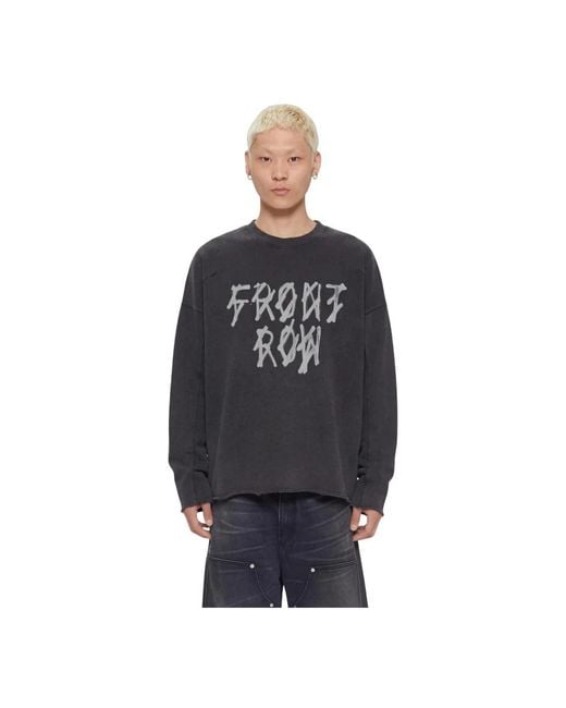 44 Label Group Black Long Sleeve T-Shirts for men