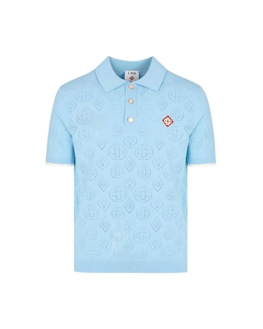 Casablanca Blue Polo Shirts for men
