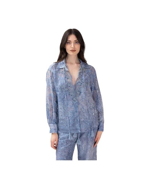 Ermanno Scervino Blue Shirts