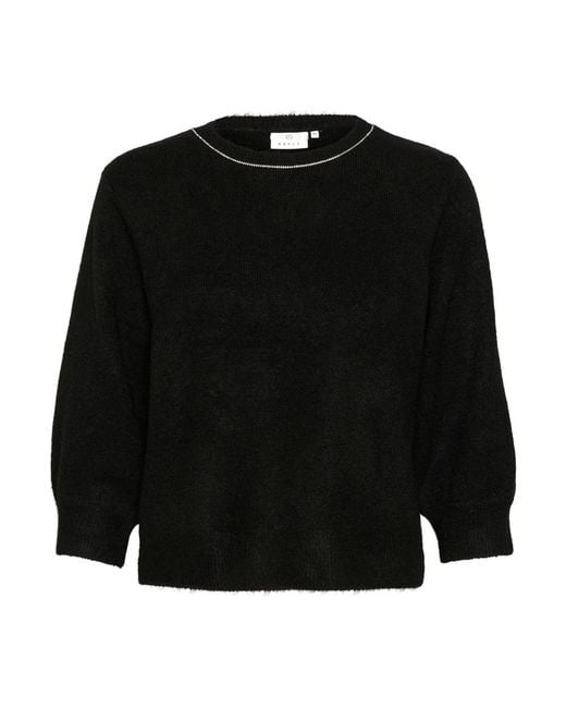 Kaffe Black Round-Neck Knitwear