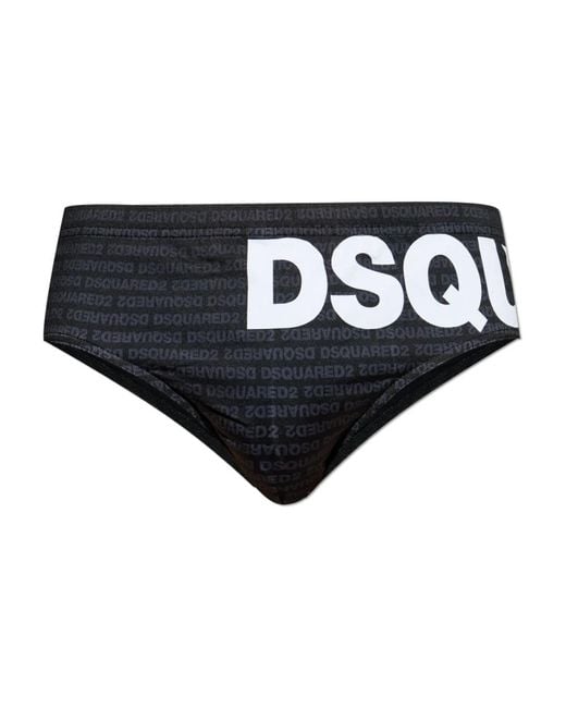 DSquared² Swim Briefs in het Black voor heren