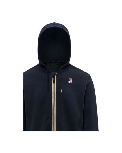 K-Way Blue Zip-Throughs for men