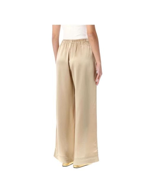 By Malene Birger Natural Wide Trousers