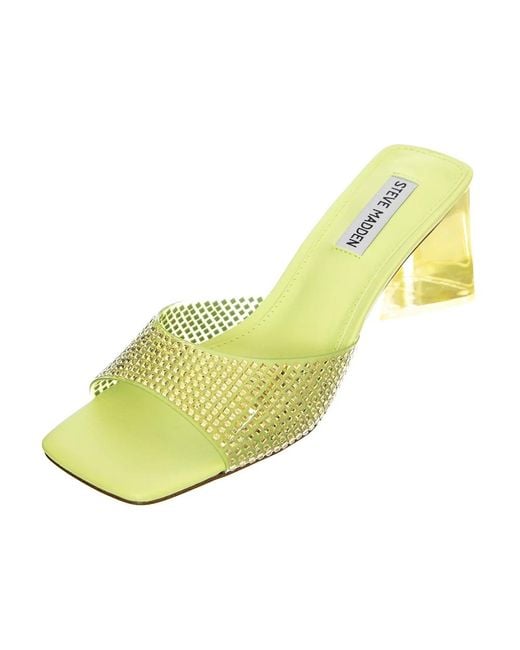 Steve Madden Heeled Mules in het Yellow
