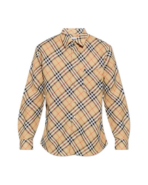 Burberry Brown Casual Shirts for men