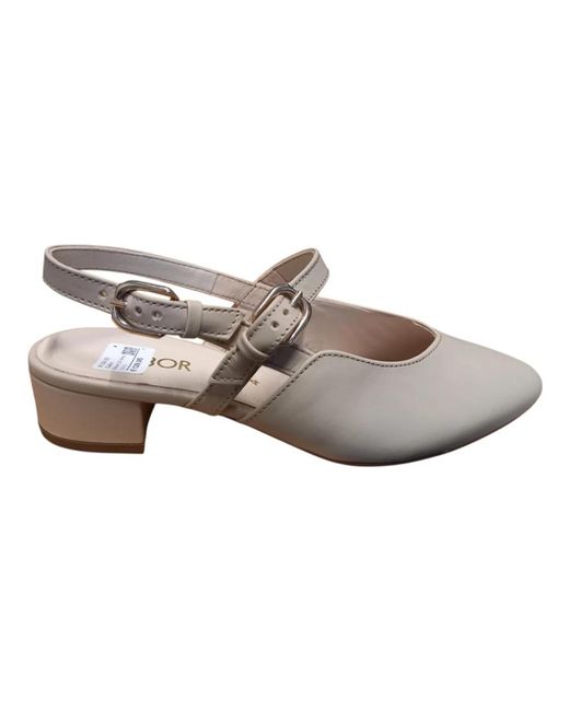 Gabor Gray Slingback Pumps
