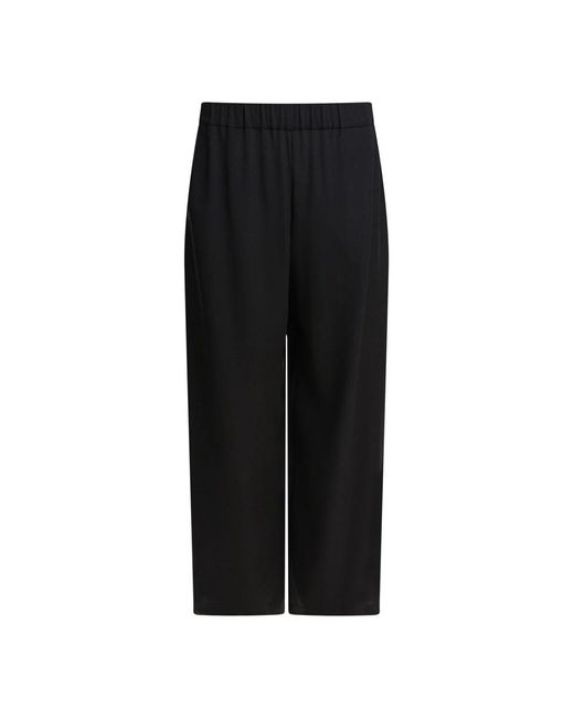 Max Mara Zwarte Zijden Broek Elegante Stijl in het Black