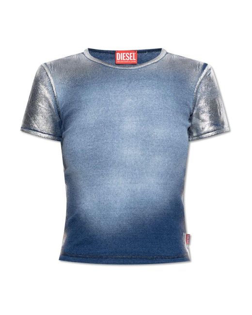 DIESEL Blue Top t-ele-long-q1
