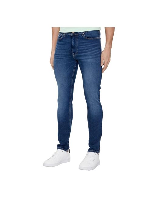 Slim-fit jeans di Tommy Hilfiger in Blue da Uomo
