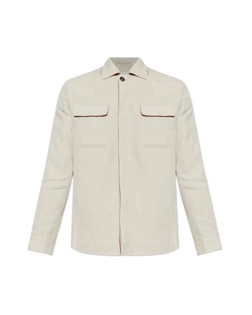 Eleventy White Light Jackets for men