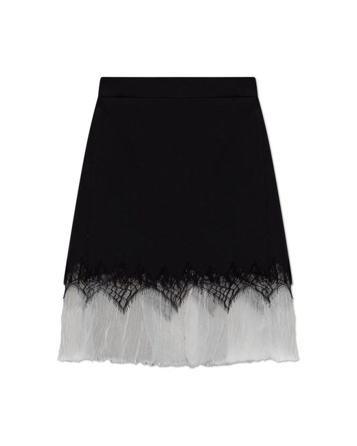 McQueen Black Short Skirts