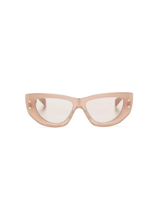 Balmain Pink Klare sonnenbrille für den täglichen gebrauch