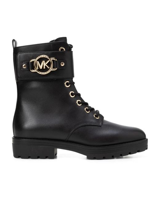 Michael Kors Lace-Up Boots in het Black