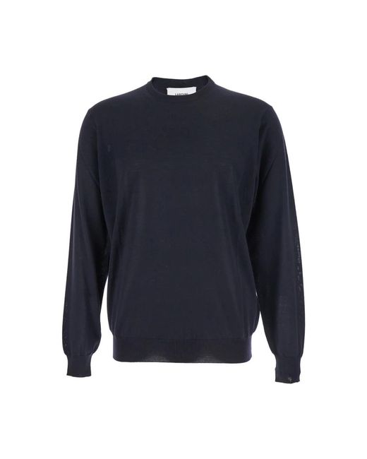 Lardini Blue Round-Neck Knitwear for men