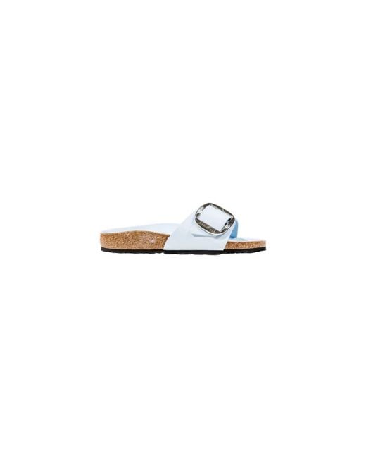 Birkenstock White Sliders