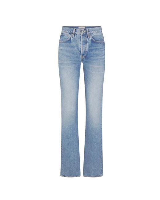 FRAME Blue Straight Fit Jeans