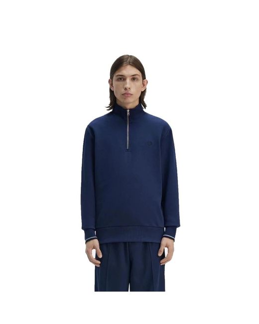 Fred Perry Blue Zip-Throughs for men