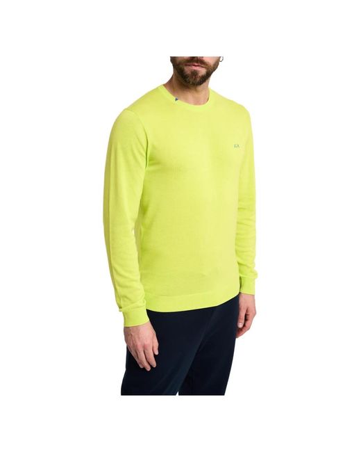 Knitwear > round-neck knitwear Sun 68 pour homme en coloris Yellow