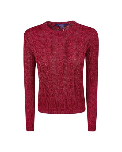 Ralph Lauren Red Round-Neck Knitwear